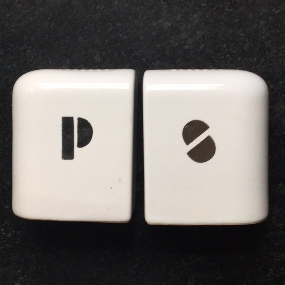 Vintage Art Deco style salt and pepper shakers